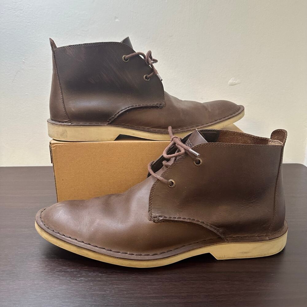 Sperry Top-Sider Harbor Ox Brown Leather Lace-up Chukka Boots Size 11 Men's